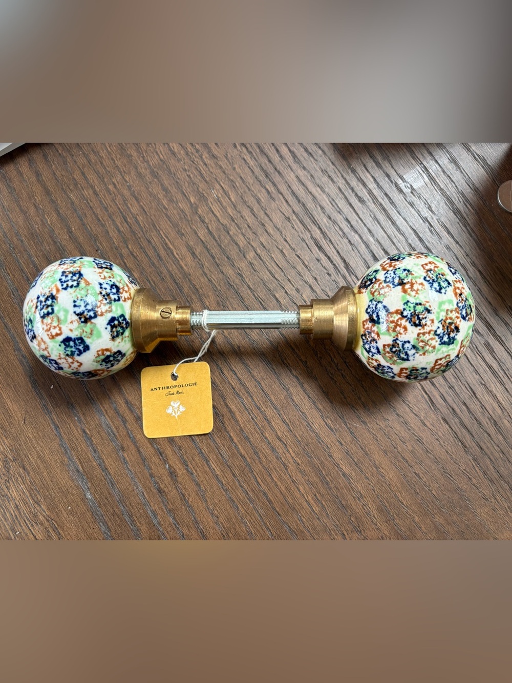 NIB Anthropologie painted ceramic doorknob